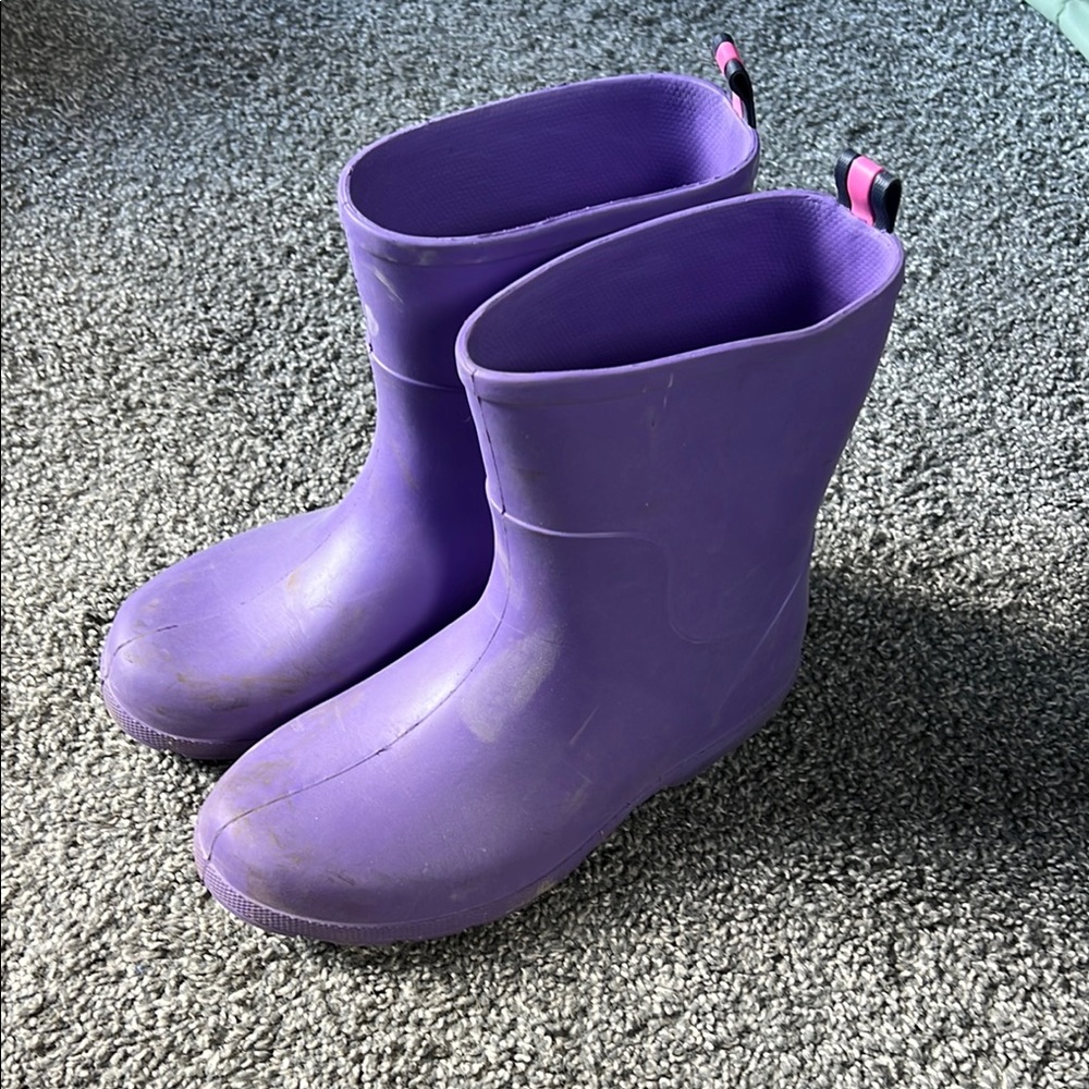 Kids Purple Rain Boots